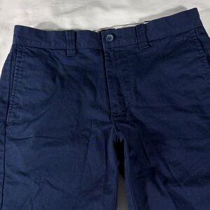 J. Crew mens dark navy blue 9" inseam basic flat front chino shorts - size 29
